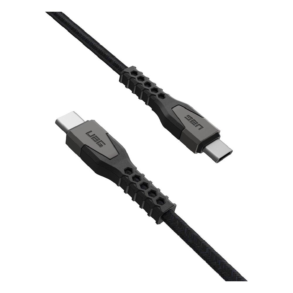 UAG USB-C to USB-C Cable, 1.5M, 60W, 9B4413114030– Black & Grey
