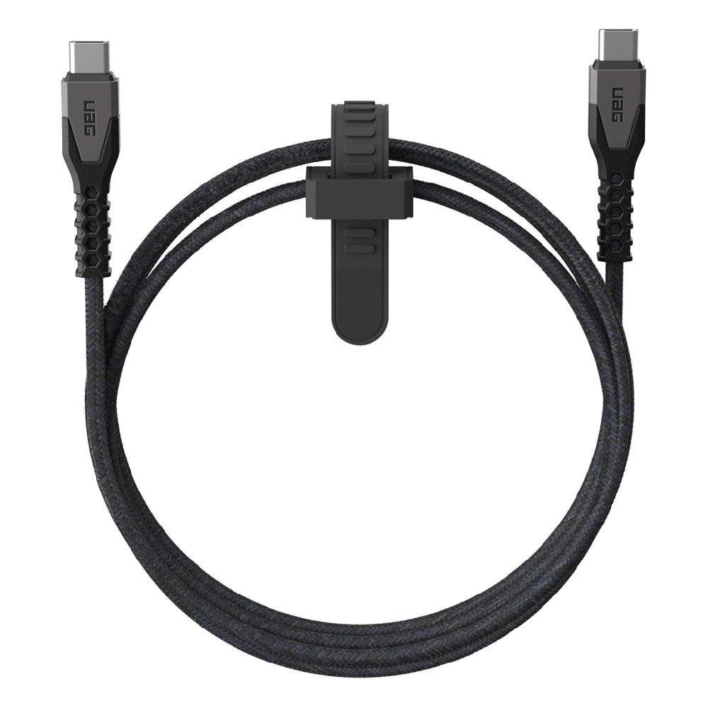 UAG USB-C to USB-C Cable, 1.5M, 60W, 9B4413114030– Black & Grey