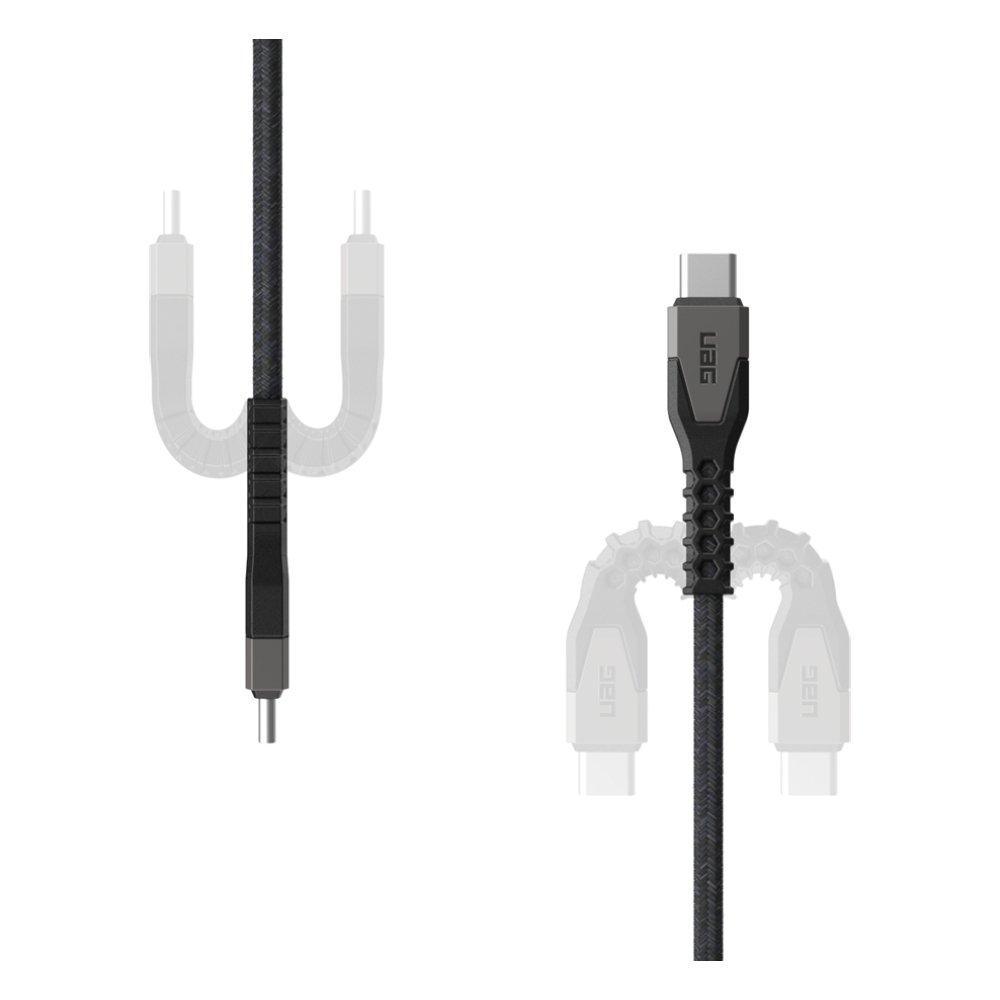 UAG USB-C to USB-C Cable, 1.5M, 60W, 9B4413114030– Black & Grey