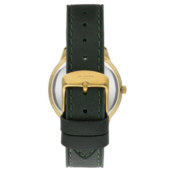 ساعة لي كوبر للنساء، انالوج، سوار جلد، 36 ملم، LC07932.177 - أخضر