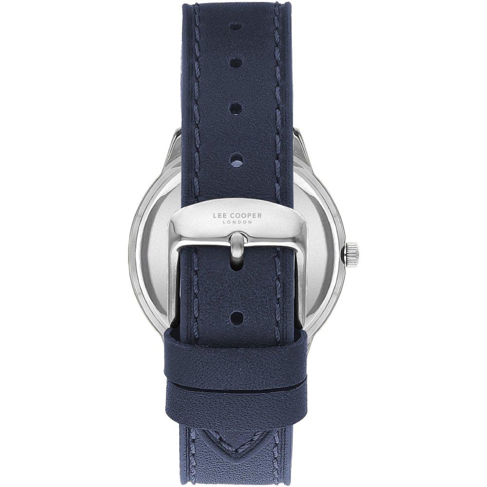 Lee Cooper Men's Watch, Analog, Leather Strap, 43mm, LC07933.499 - Dark Blue
