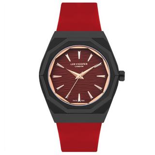 Buy Lee cooper men's watch, analog, leather strap, 43mm, lc07936. 688 - red in Kuwait