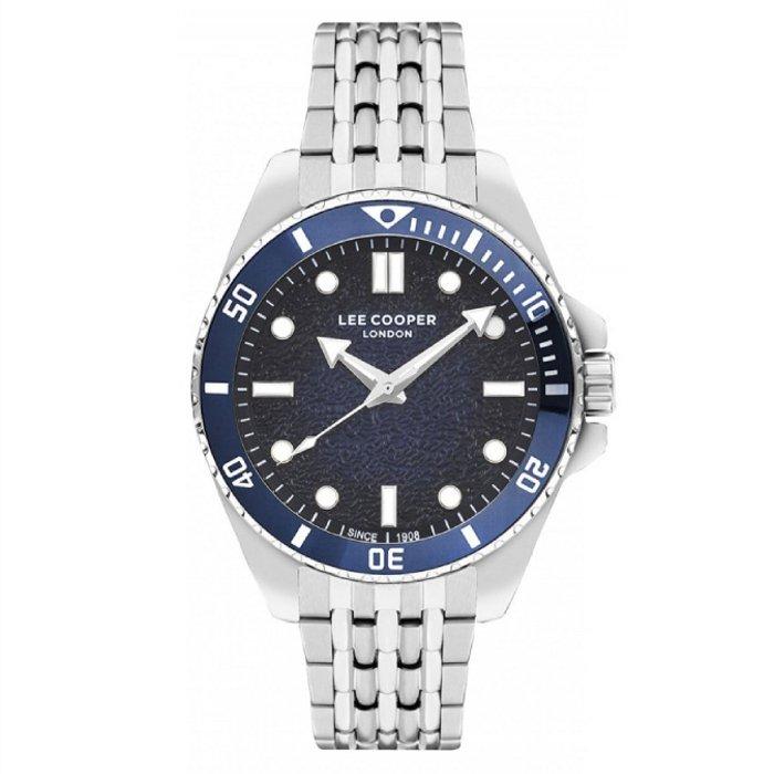Lee Cooper Men's Watch, Multifunction, Stainless Steel Strap, 43mm, LC07954.390 - Silver