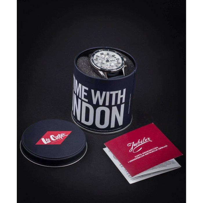 Lee Cooper Men's Watch, Multifunction, Silicone Strap, 42mm, LC07964.398 - Dark Blue