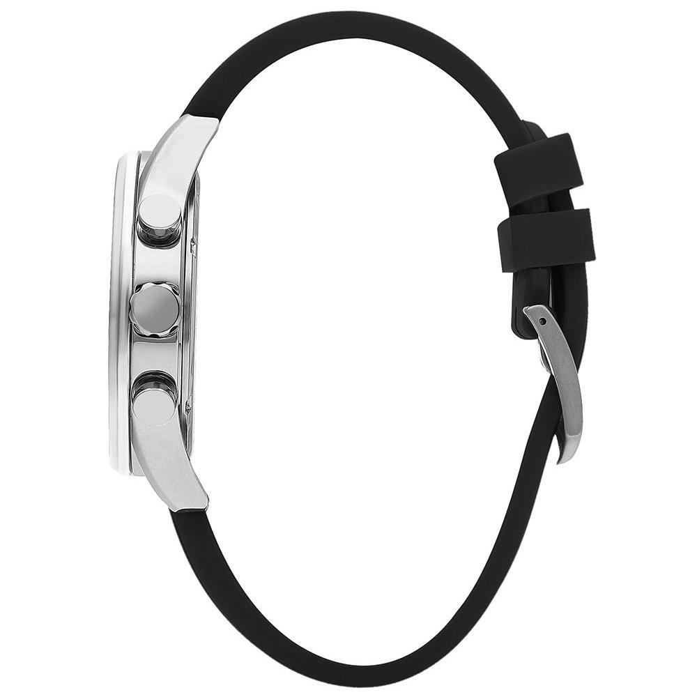 Lee Cooper Men's Watch, Multifunction, Silicone Strap, 44mm, LC07987.351-  Black