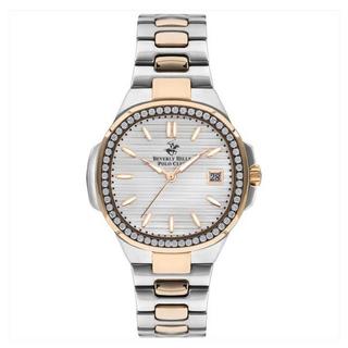 Buy Beverly hills polo women's watch, analog, metal strap, 36mm, bp3320x. 530 - silver / ro... in Kuwait