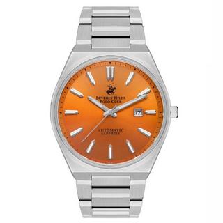 Buy Beverly hills polo men's watch, automatic, metal strap, 44mm, bp3574x. 380 - silver in Kuwait