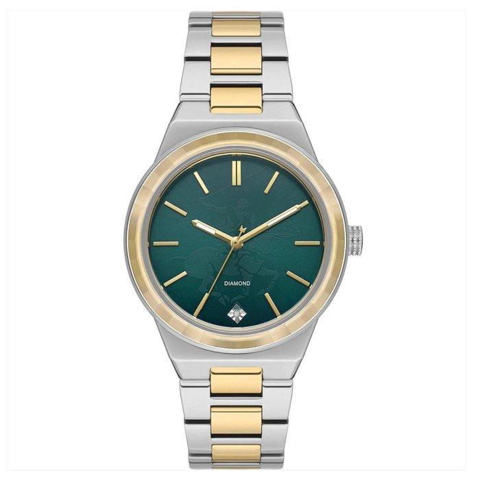 Beverly Hills Polo Women's Watch, Analog, Metal Strap, 36mm, BP3584X.570 - Silver/Gold