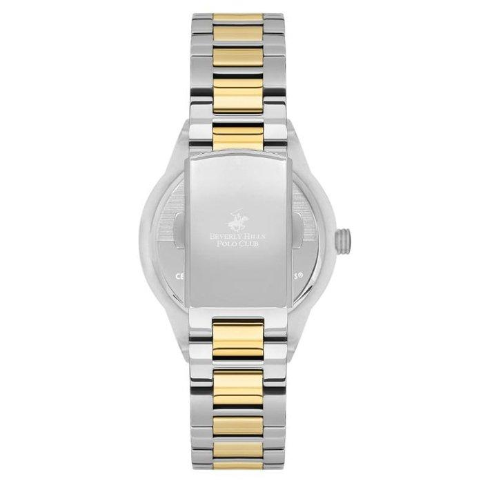 Beverly Hills Polo Women's Watch, Analog, Metal Strap, 36mm, BP3584X.570 - Silver/Gold