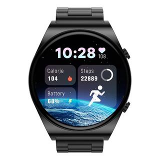 Buy G-tab gt3 pro max smart watch, 1. 39-inch, metal strap - black in Kuwait