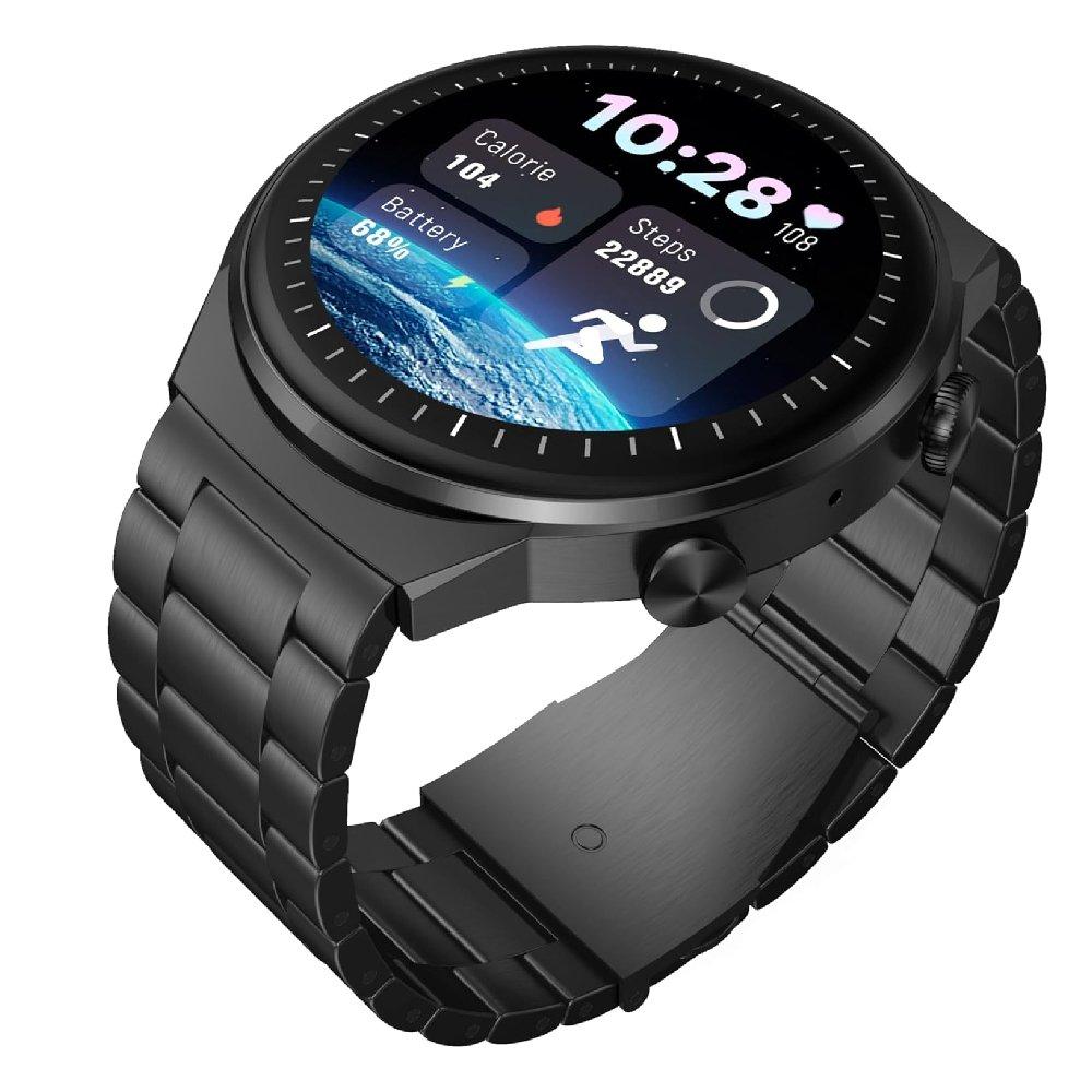 G-tab GT3 Pro Max smart Watch, 1.39-inch, Metal Strap - Black