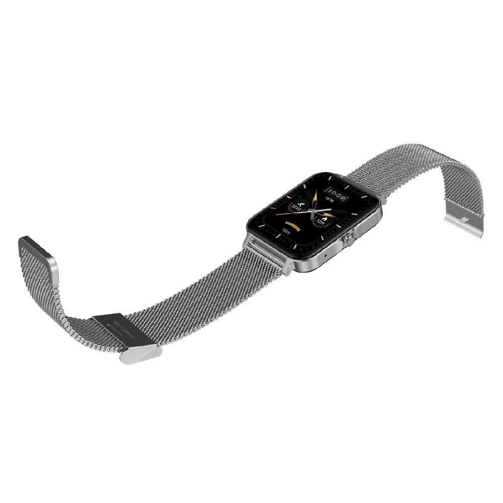 G-tab Smart Watch FT7, 1.78-inch, Metal Strap - Silver