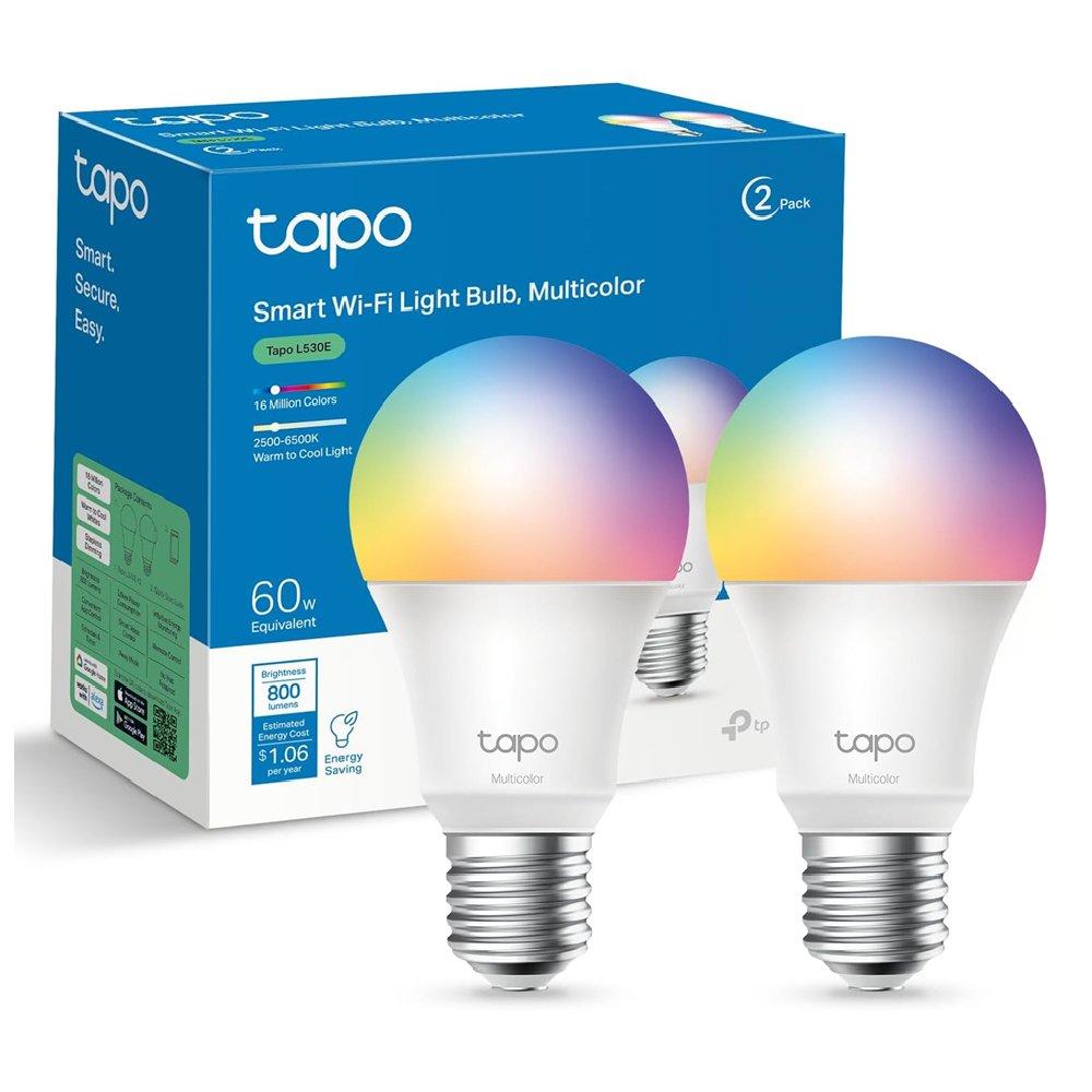 TP Link Smart Wi-Fi Light Bulb,Tapo L530E(2-pack) - Multicolor