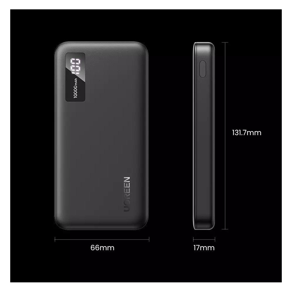 Ugreen 10000mah Pd-20w Two-way Fast Charging Power Bank - Black