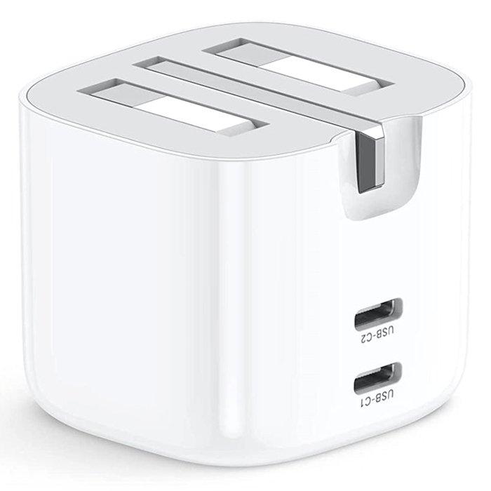 Ugreen 40W Dual USB-C Foldable Fast Charger, CD243 - White