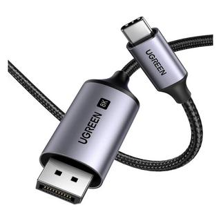 Buy Ugreen 2m usb-c to displayport 8k cable, cm556 - gray in Kuwait