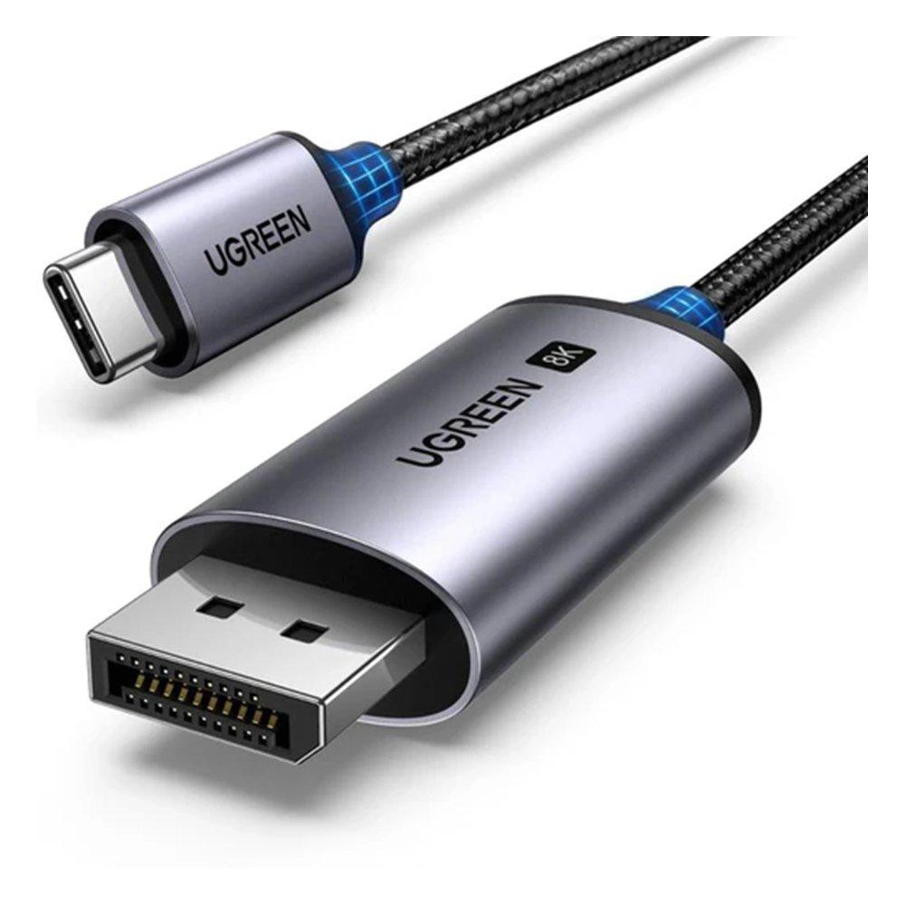 UGREEN 2m USB-C to DisplayPort 8K Cable, CM556 - Gray