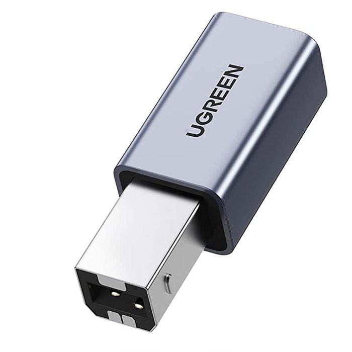 UGREEN USB-C to USB-B Adapter, US382 - Gray