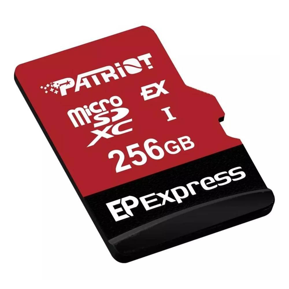 بطاقة ذاكرة اي بي مايكرو إس دي  في30  ايه1 من باتريوت، سعة 256 جيجابايت، PEF256GEP32MCX - أحمر