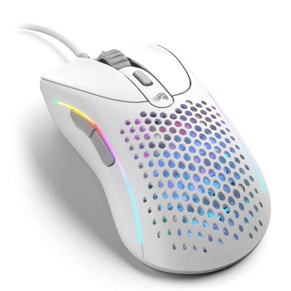 Glorious Model D 2 Wired RGB Gaming Mouse, GLO-MS-DV2-MW – White