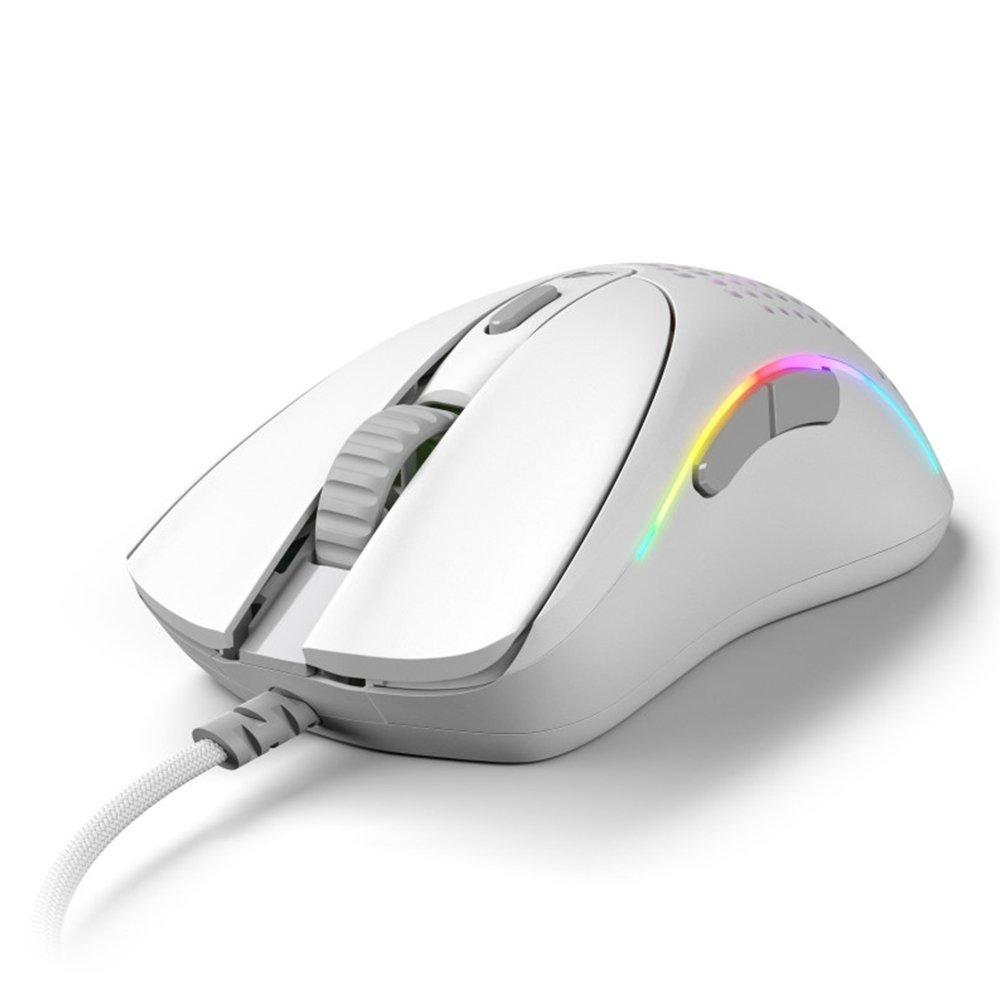 Glorious Model D 2 Wired RGB Gaming Mouse, GLO-MS-DV2-MW – White