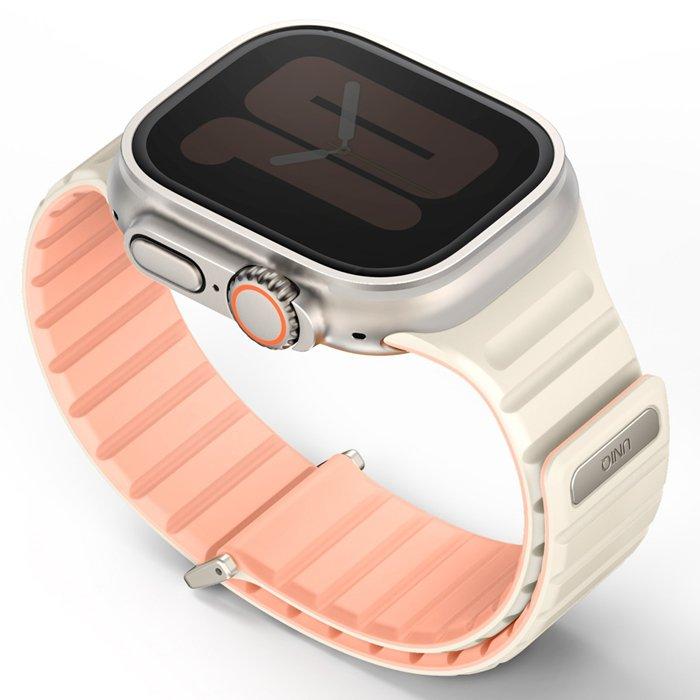 Uniq Revix Evo Reversible Strap for Apple Watch 38/40/41mm, 41MM-REVECPNKIVY – Crepe