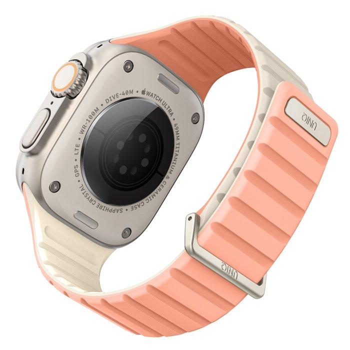 Uniq Revix Evo Reversible Strap for Apple Watch 38/40/41mm, 41MM-REVECPNKIVY – Crepe