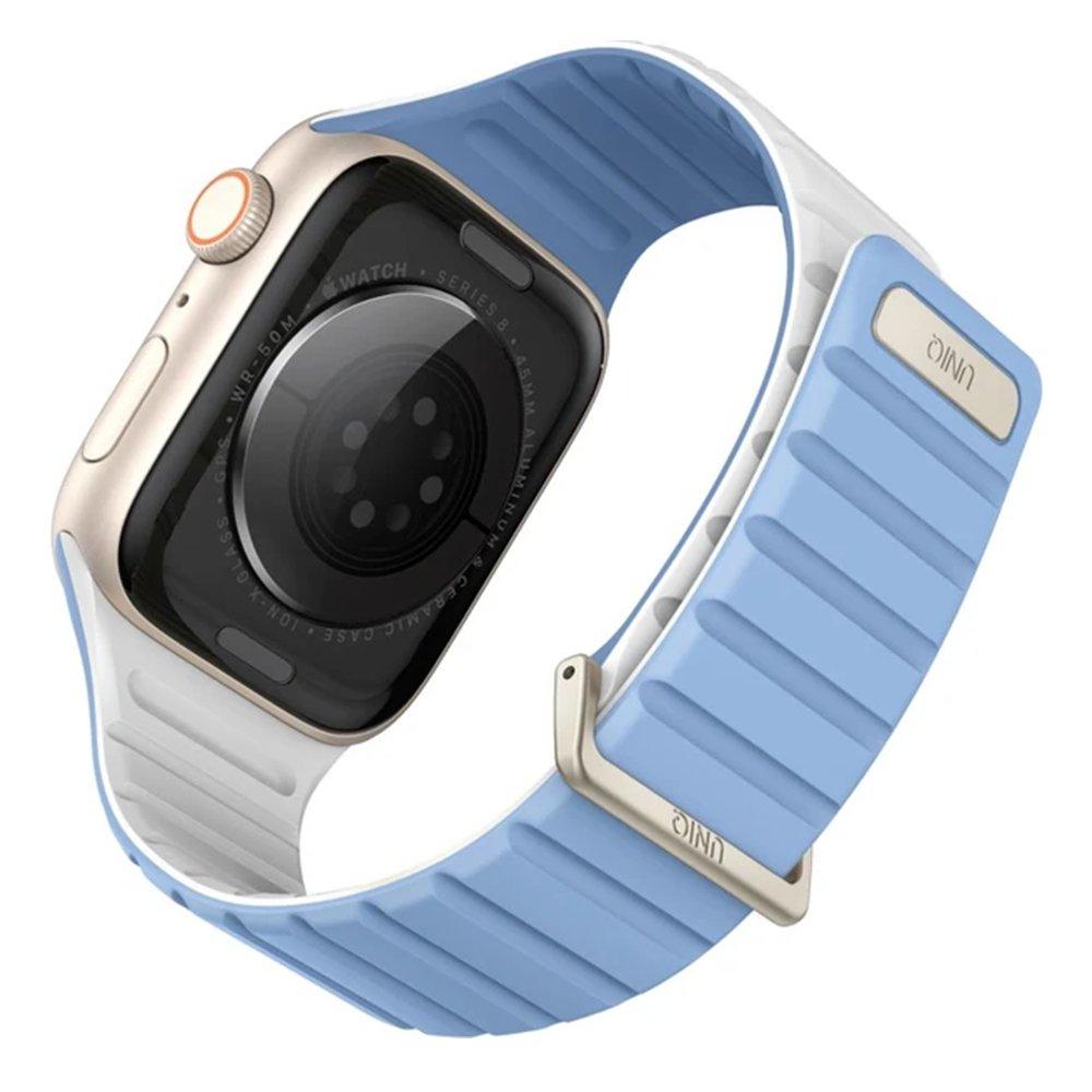 UNIQ Revix Evo Reversible Apple Watch Strap,  41/40/38mm - Light Blue & White