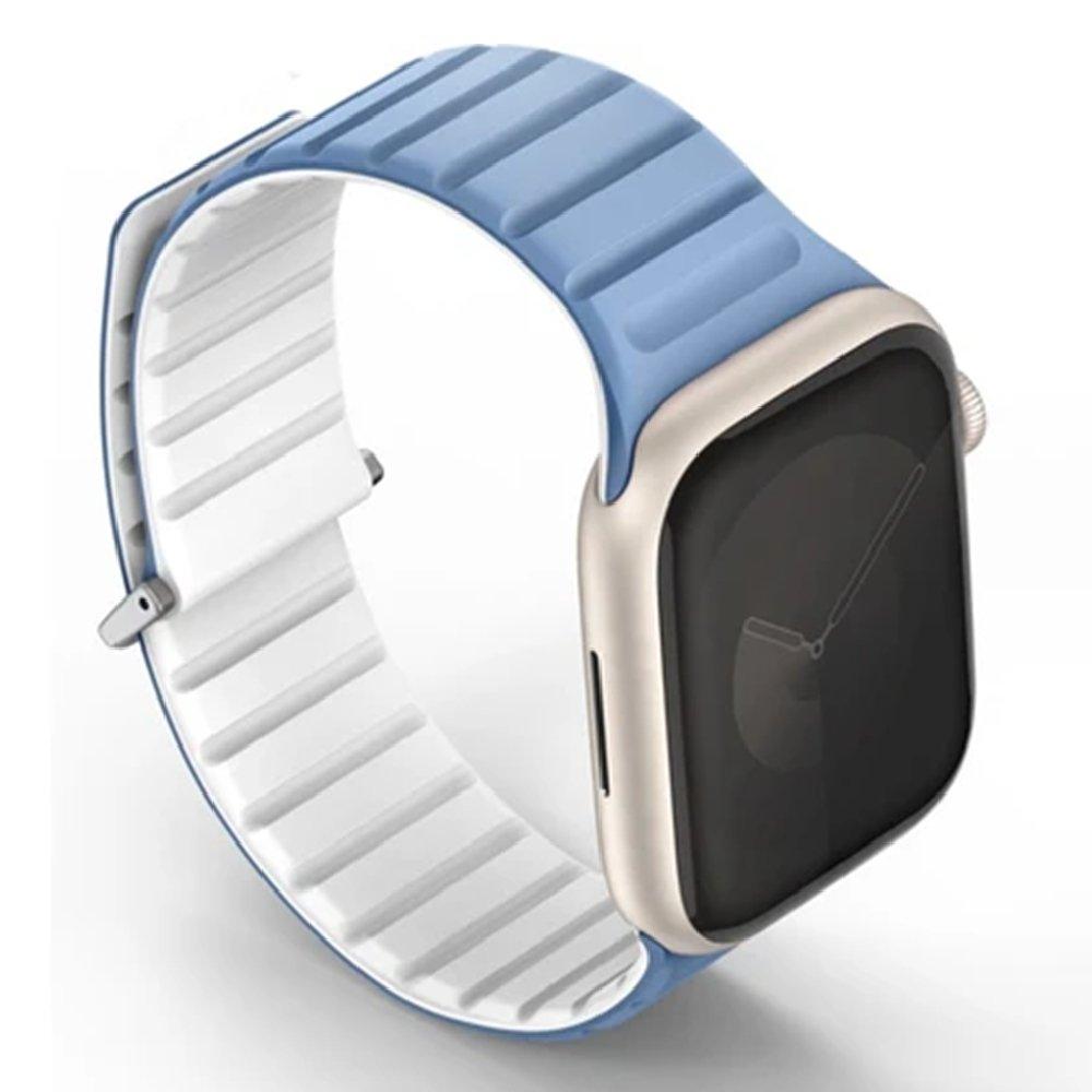 UNIQ Revix Evo Reversible Apple Watch Strap,  41/40/38mm - Light Blue & White