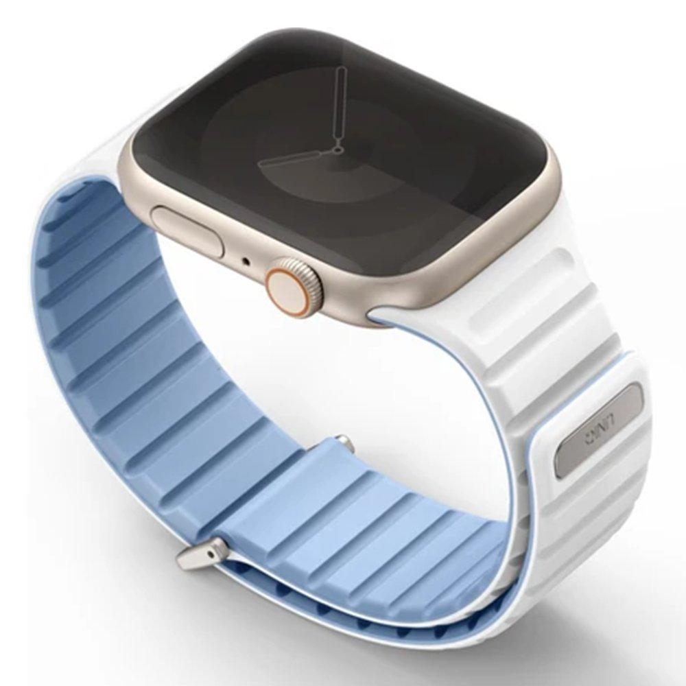 UNIQ Revix Evo Reversible Apple Watch Strap,  41/40/38mm - Light Blue & White