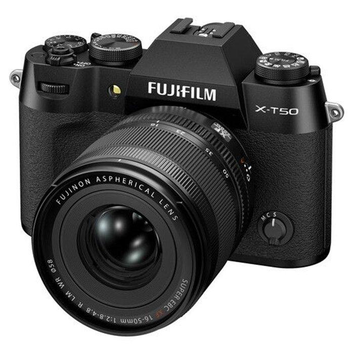 Fuji X-T50 Mirrorless Camera with XF 16-50mm Lens – Black