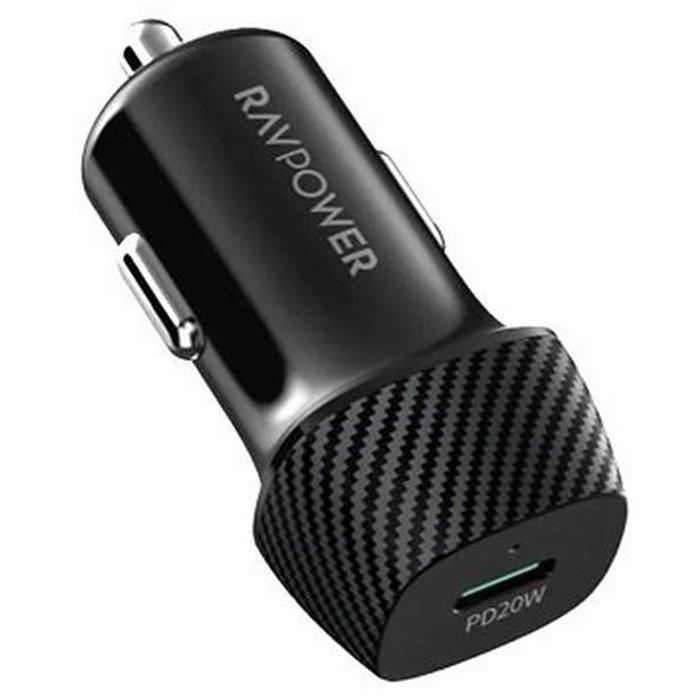 Ravpower 20W USB-C Car Charger, RP-VC1017 – Black