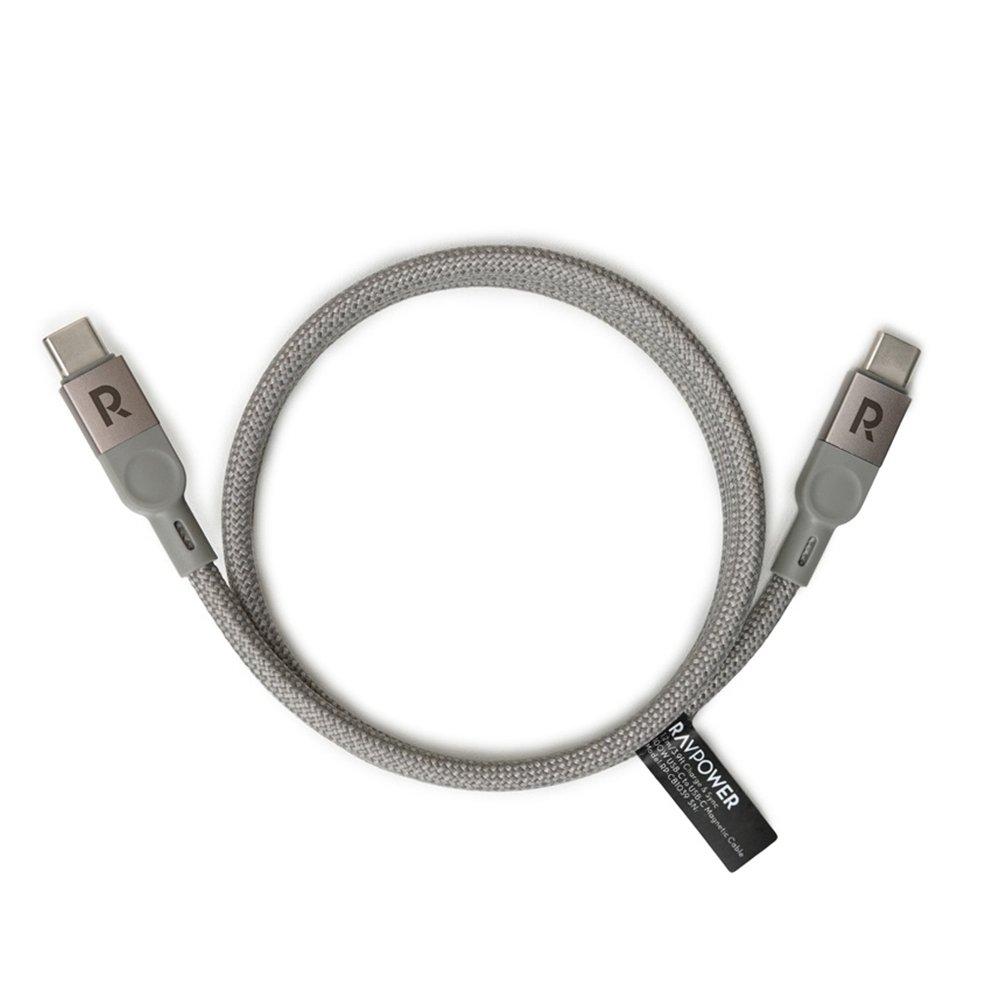 Ravpower 60W USB-C to USB-C Cable, 1.2m, RP-CB1039 – Grey
