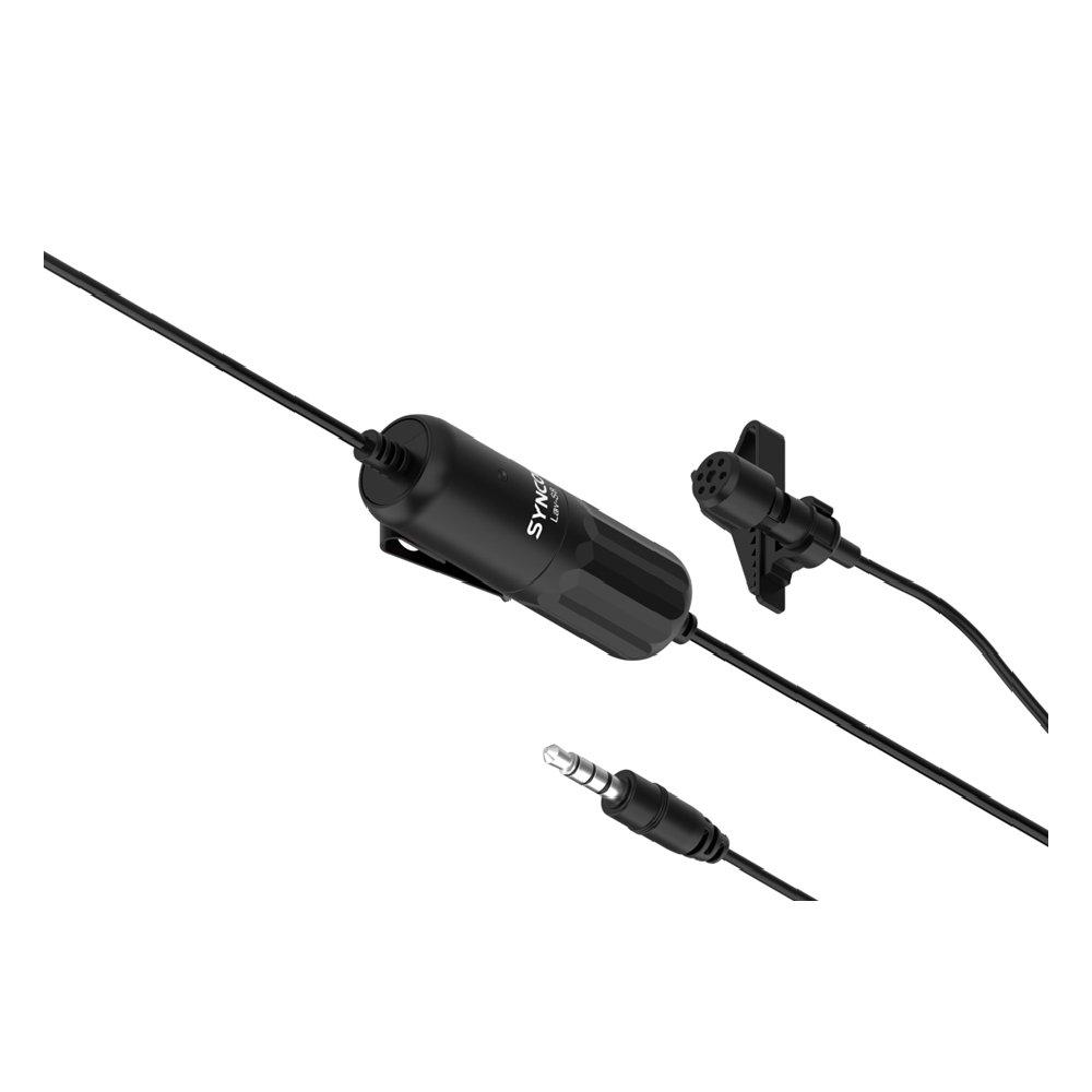 SYNCO Lavalier Microphone For iOS and Android devices, LAV-S8 - Black 