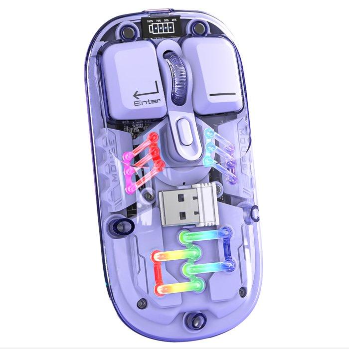 STASH Vibes Type-C Wireless Mouse, PGM-P7PP - Purple