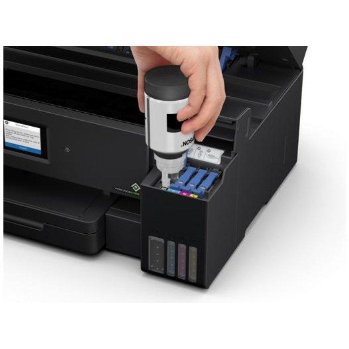 طابعة نفث الحبر 4 في 1 ايكوتانك ال14150 من ابسون، اتصال واي-فاي - أسود