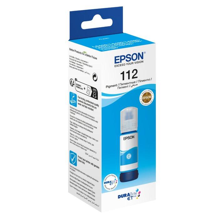 Epson 112 EcoTank L6490 Pigment Ciyan Ink Bottle