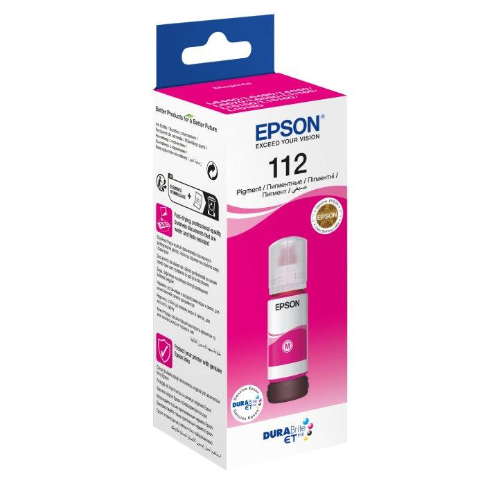 Epson 112 EcoTank L6490 Pigment Magenta Ink Bottle