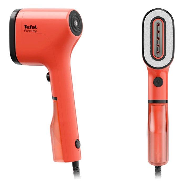 Tefal Pure POP 1300W Handheld Vertical Steamer, DT2022GO - Coral Red
