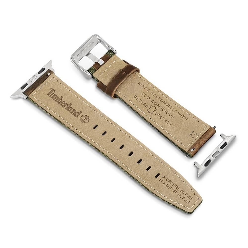 Timberland Leather Strap For Apple Watch 45/44/42mm, TDOUL0000104 - Brown