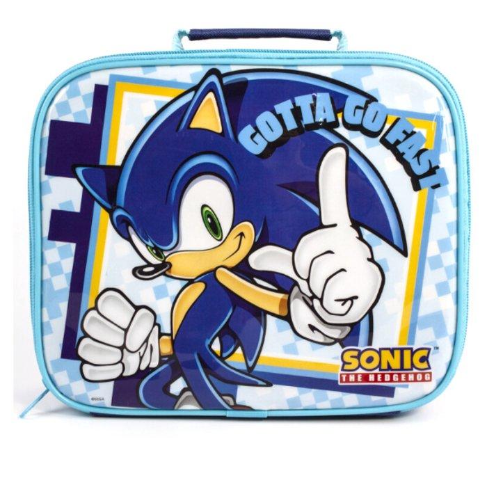 Vanilla Underground Sonic The Hedgehog Kids 3 Piece Lunch Bag Set, A53968 - Blue