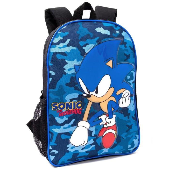 طقم حقيبة ظهر مكونة من 4 قطع سونيك للأطفال من فانيلا أندرجراوند، A54638 - أزرق
