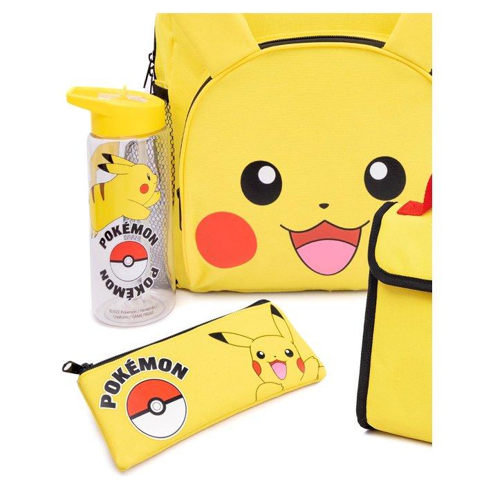 Vanilla Underground Pokémon 4 Piece Lunch Bag Backpack Set, A54634 - Yellow