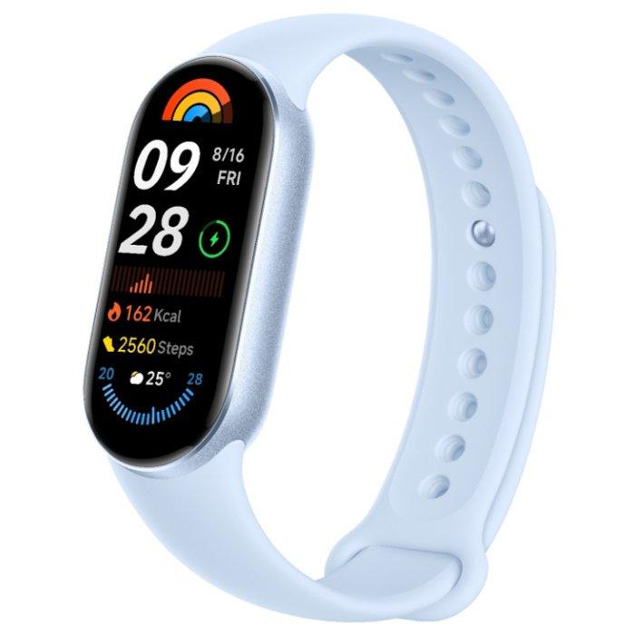 Xiaomi Smart Band 9 Smart Watch, 1.62-inch AMOLED Display, BHR8346GL - Arctic blue