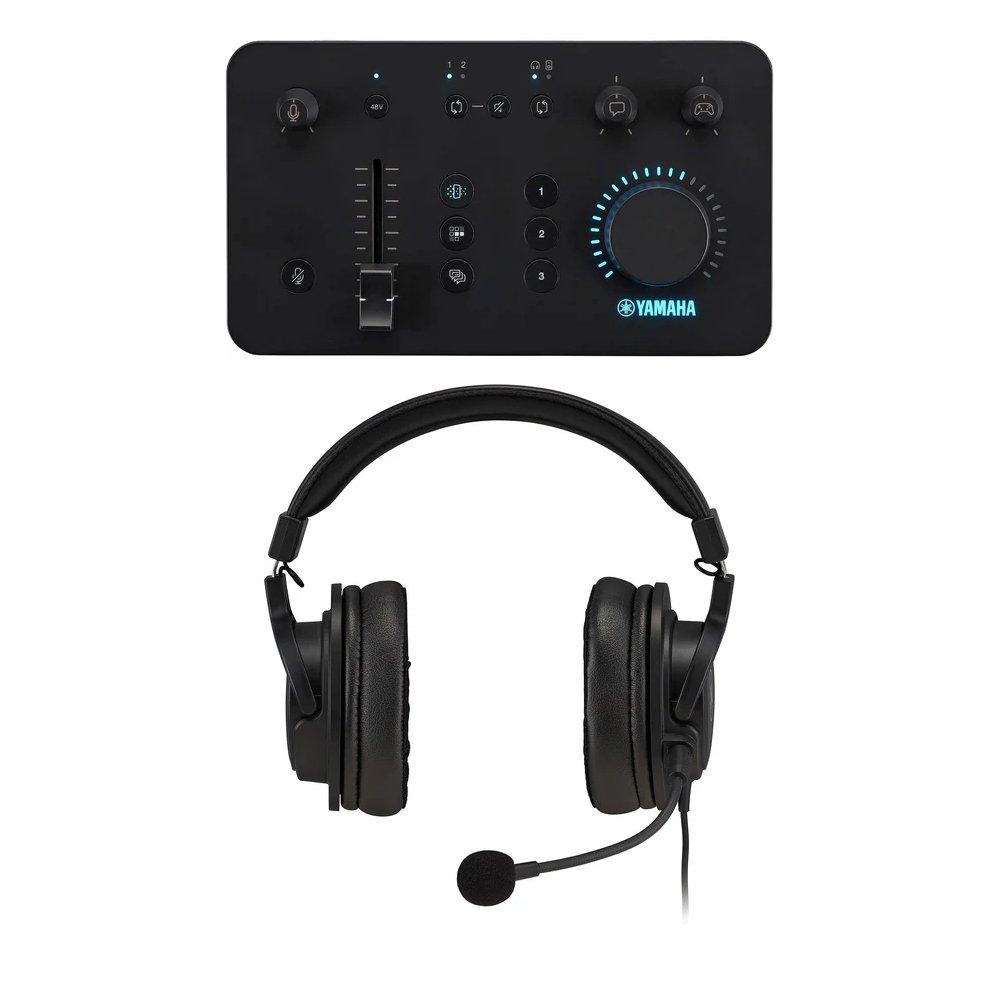 مجموعة مزج الصوت للالعاب وسماعة راس للدردشة الصوتية و الالعاب من ياماها ZG01 - أسود