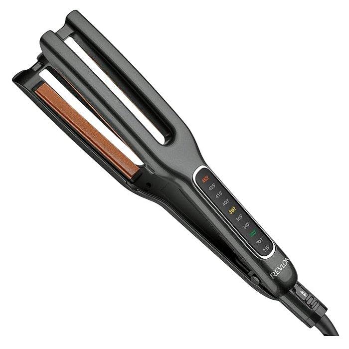 Buy Revlon double straight copper ceramic dual plate straightener, 10 heat settings, rvst22... in Kuwait