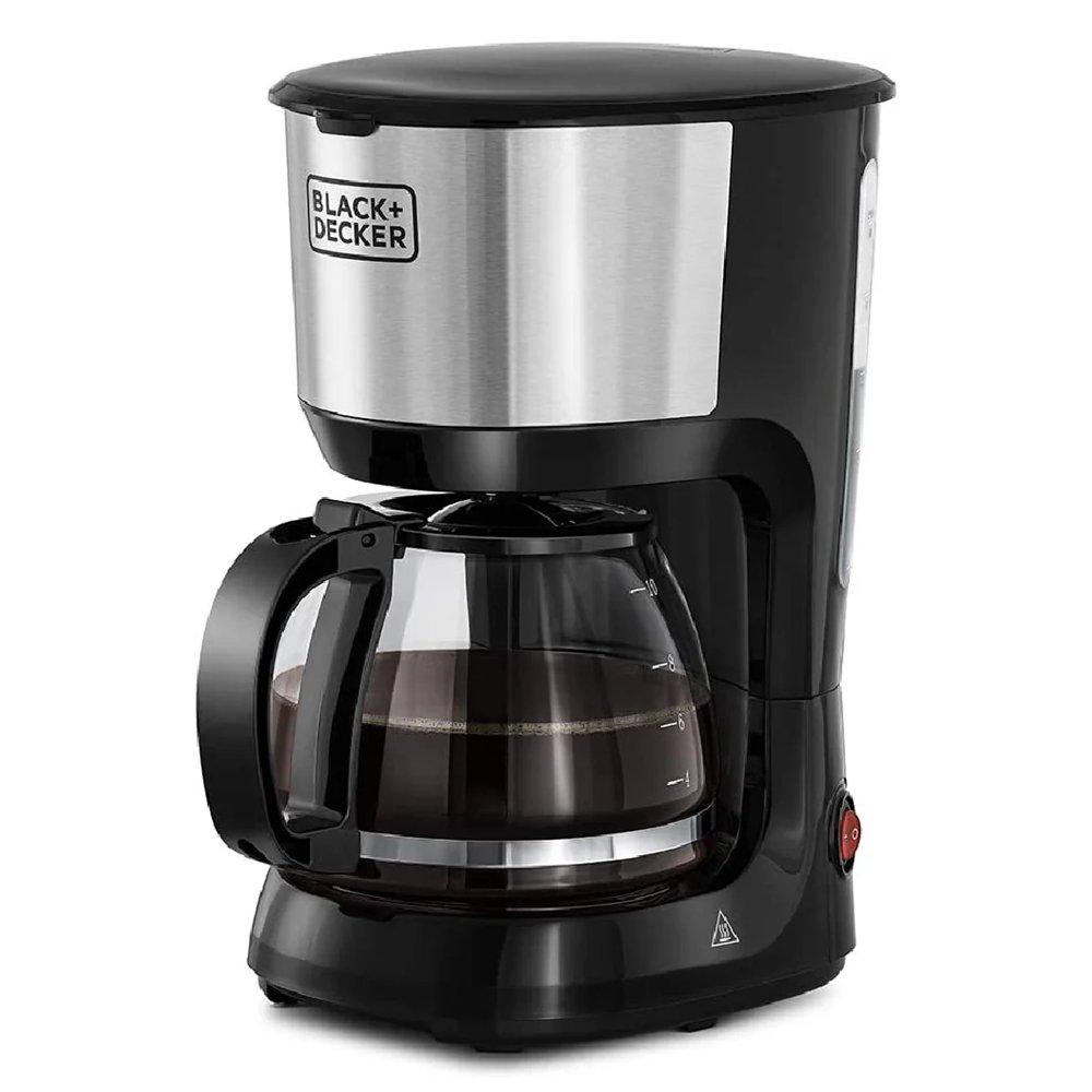 Black & Decker Coffee Maker, 750W, 1.25 L, DCM750S-B5 - Black & Silver
