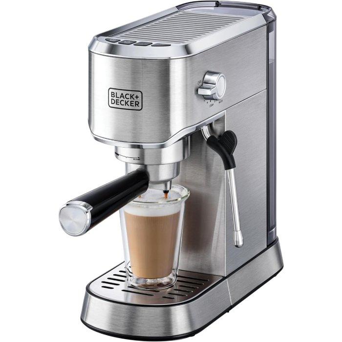 Espresso Coffee Machine, 1450W, 1 Liter, ECM150-B5 - Stainless Steel