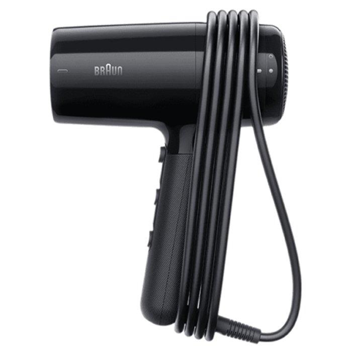 BRAUN Hair Dryer, 2200 W, 3 Heat Settings, BRHD225SDE- Black