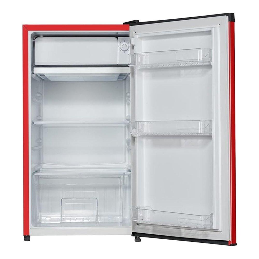ثلاجة هوفر 90 لتر بباب واحد، 3.2 قدم مكعب، HSD-K118-R - أحمر